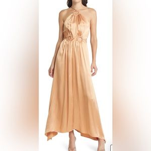 ELLIAT Visitant Cutout Satin Maxi Dress
